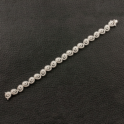 Double Oval Link Diamond Bracelet
