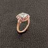 Blue Green & Pink Diamond Ring