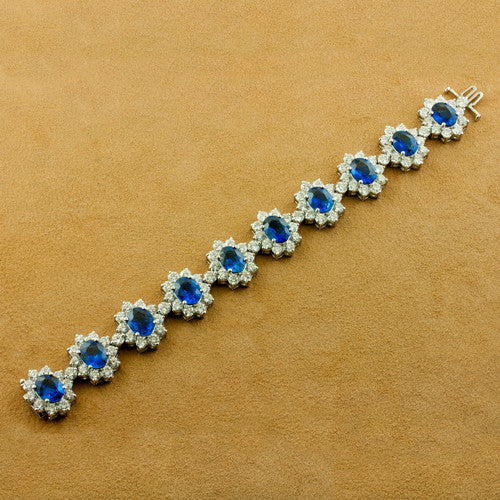 Sapphire & Diamond Bracelet