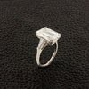 Emerald cut Diamond Engagement Ring