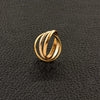 Tri-color Gold Cartier Estate Rolling Ring