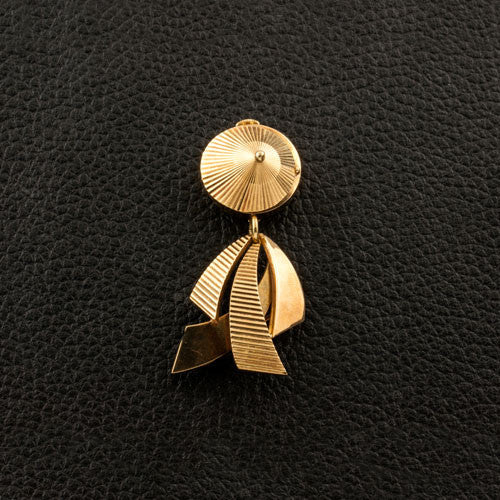 Yellow Gold Estate Watch Pin
