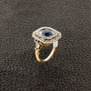 Oval Sapphire & Diamond Ring