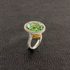 Tsavorite & Diamond Ring