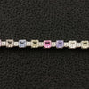 Diamond & Multi-color Sapphire Bracelet