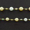 South Sea & Golden Pearl Necklace with Opals
