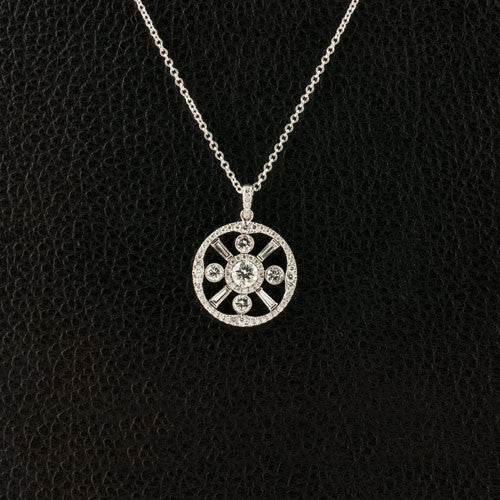 Circle shaped Diamond Pendant