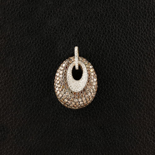Brown & White Diamond Pendant