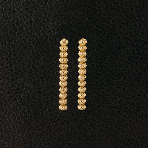 Florentine Finish Dangle Estate Earrings