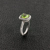 Peridot & Diamond Ring