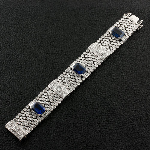 Sapphire & Diamond Bracelet