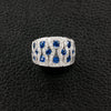 Sapphire & Diamond Dome Ring