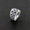 Sapphire & Diamond Dome Ring