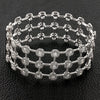 Wide Diamond Bangle Bracelet