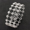 Wide Diamond Bangle Bracelet