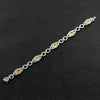 Yellow & White Diamond Link Bracelet