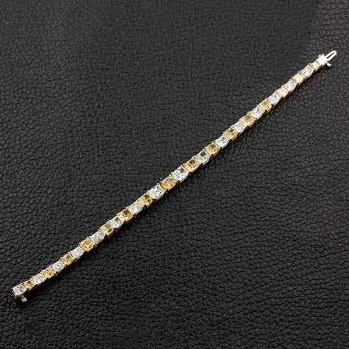 Yellow & White Diamond Bracelet