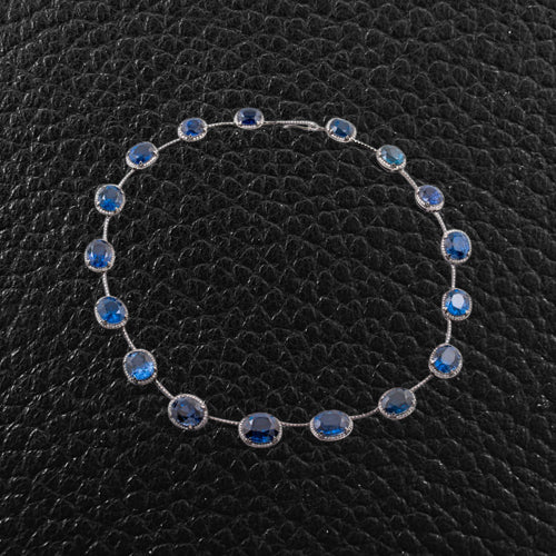 Spinel & Diamond Estate Necklace