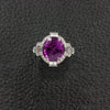 Pink Sapphire & Diamond Estate Ring