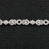 Chevron & Flower Pattern Diamond Bracelet
