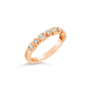 Alternating Round & Square Diamond Ring