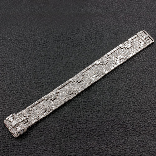 Signed Henri Lavabre Diamond Estate Bracelet