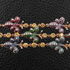Multi-color Gemstone Butterfly Bracelet