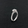 Round Diamond Engagement Ring with Baguettes