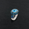 Blue Topaz & Sapphire Estate Ring