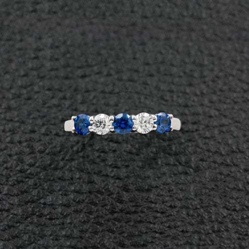 Sapphire & Diamond Band