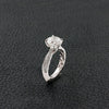 Diamond Crossover Engagement Ring
