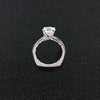Diamond Crossover Engagement Ring