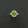 Peridot & Diamond Ring