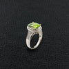 Peridot & Diamond Ring