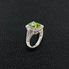 Peridot & Diamond Ring