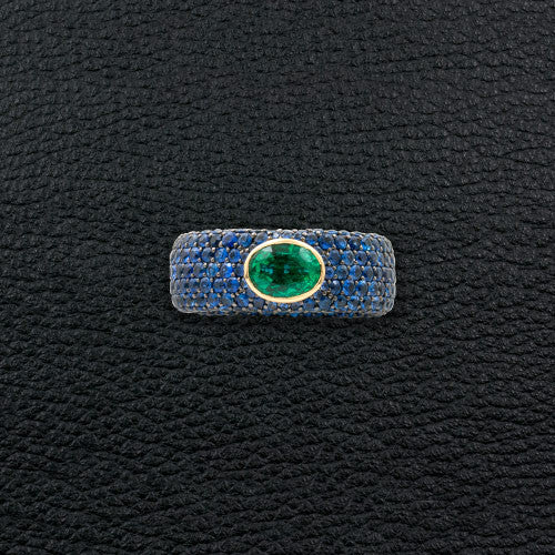 Sapphire & Emerald Ring