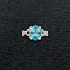Aquamarine & Diamond Ring