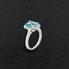 Aquamarine & Diamond Ring