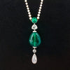 Emerald, Pearl & Diamond Antique Necklace