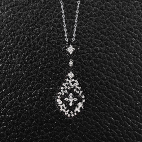 Black & White Diamond Pendant