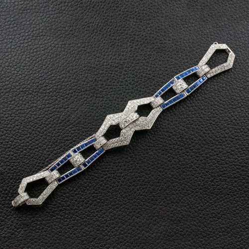 Sapphire & Diamond Estate Bracelet