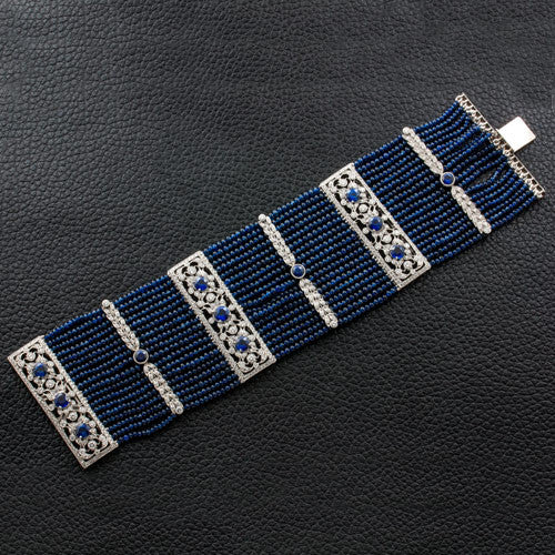 Sapphire & Diamond Estate Bracelet