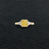 Fancy Yellow and White Diamond Ring