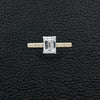 Emerald cut Diamond Engagement Ring