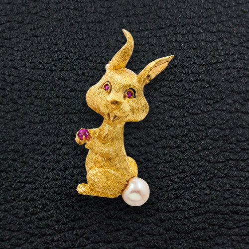 Bunny Rabbit Estate Pin