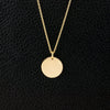 Gold Disc Pendant