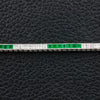 Emerald & Diamond Tennis Bracelet