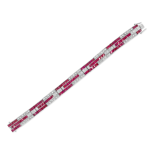 Ruby & Diamond Estate Bracelet