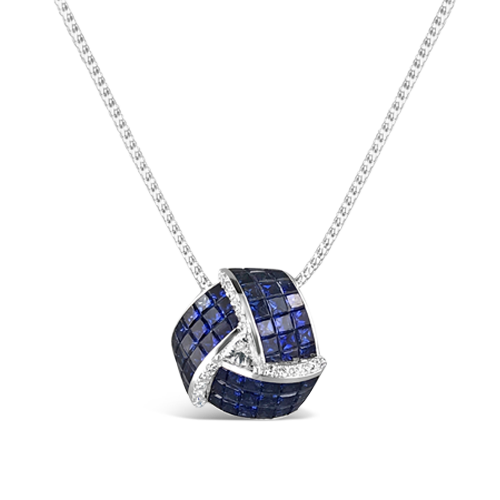 Sapphire & Diamond Pendant