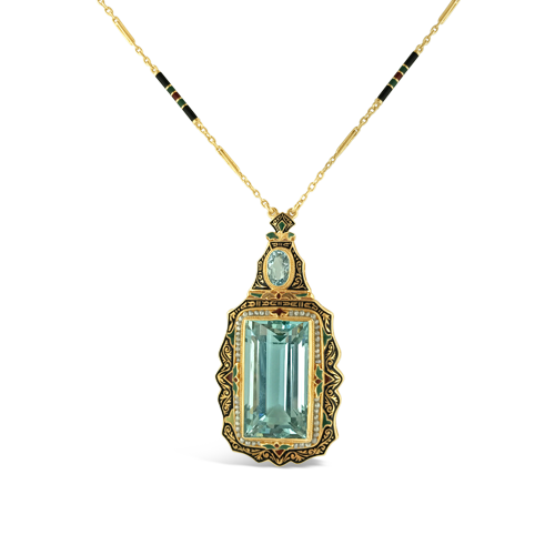 Aquamarine Estate Necklace